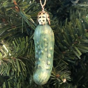 Pickle Christmas tree ornament